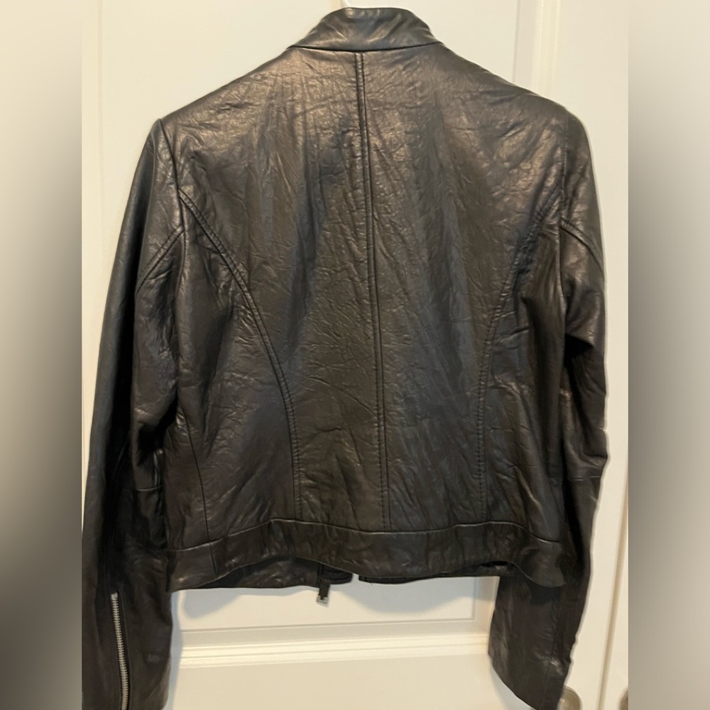 Michael Kors leather moto jacket - Picture 2 of 6